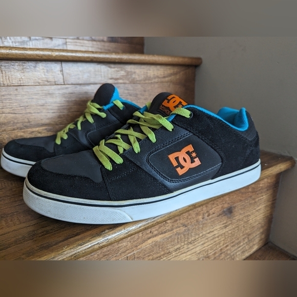 Vintage Y2K chunky DC Men's Pure Tx Shoe, black/multi, Size 13 - Picture 3 of 14